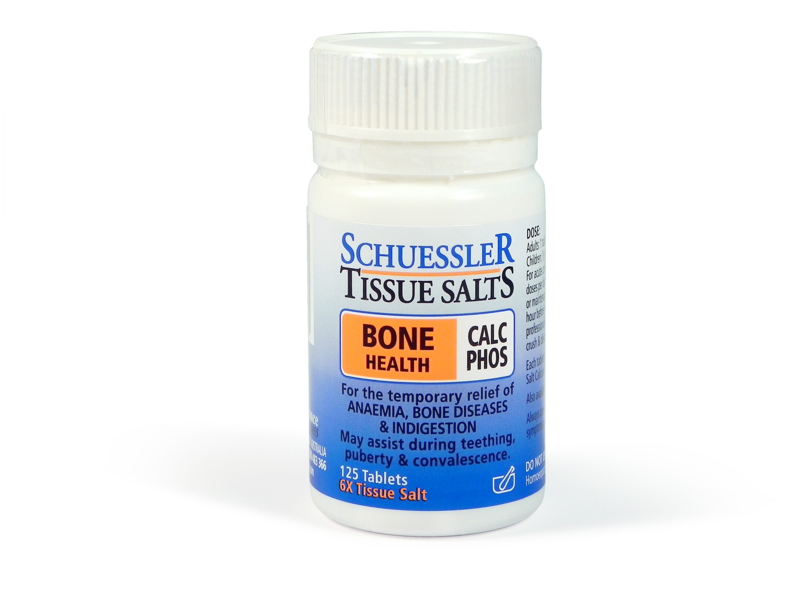 Calc phos bone health 125 tablets schuessler tissue salts