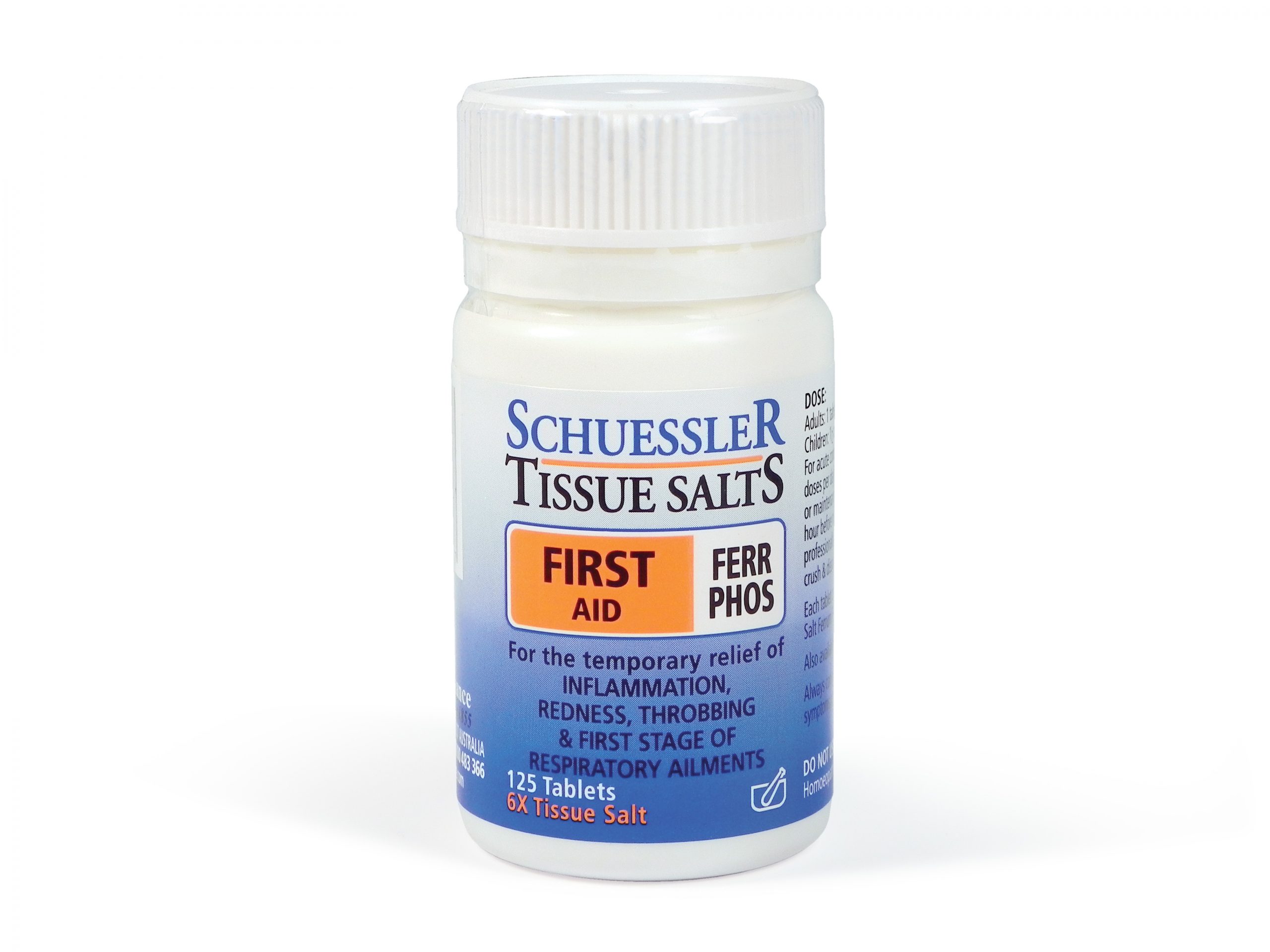 Ferr Phos - FIRST AID | 125 Tablets - Schuessler Tissue Salts