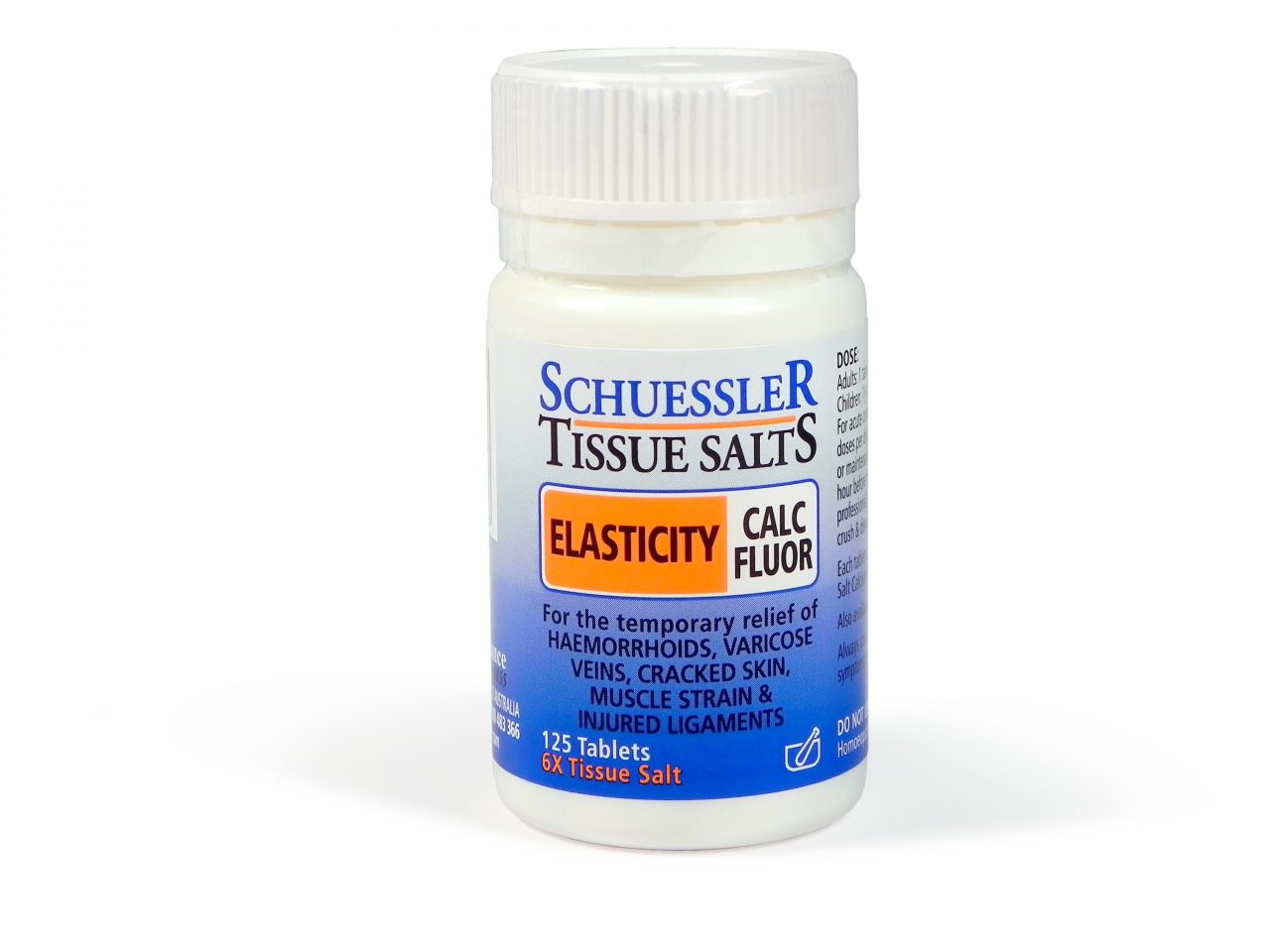 Calc Fluor ELASTICITY 125 Tablets Schuessler Tissue Salts